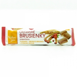 Celozrnné sušenky brusinkové 65g Natur line