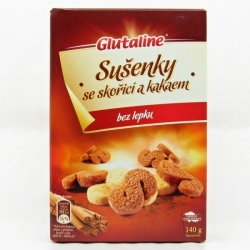 Sušenky se skořicí a kakaem Glutaline 140g Druid CZ