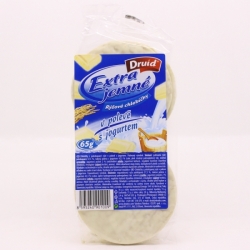 Rýžové celozrnné chlebíčky v jogurtové polevě 65g Druid CZ