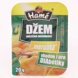 Džem jablečno-meruňkový se sladidly 20g Hamé
