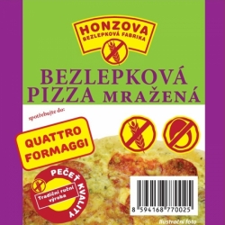 Pizza quattro formaggi 310g Honzova bezlepková fabrika