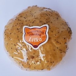 Kaiserka s mákem 100g Bezlepková pekárna Liška