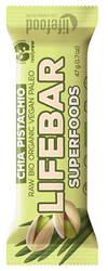 Bio raw tyčinka pistáciová s chia semínky Lifefood 47 g