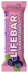Bio raw tyčinka borůvková s quinoou Lifefood 47 g