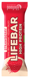 Bio proteinová tyčinka jahodová Lifefood 47 g