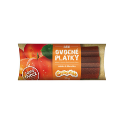 Plátky ovocné jablko-meruňka 20 g   OVOCŇÁK
