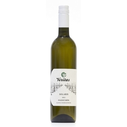 Víno bílé Solaris ročník 2021 – pozdní sběr (polosladké) 750 ml BIO VERITAS