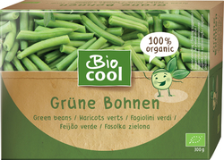 Bio zelené fazolky mražené BioCool 300 g