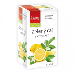 Apotheke PREMIER Zelený čaj s citronem 20x2g