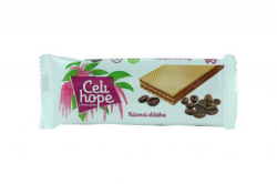 Oplatka s kávovou náplní s amaranthem bez lepku - Celihope 25g