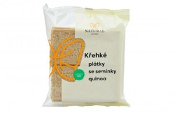 Křehké plátky se semínky quinoa - Natural 75g