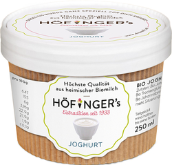 Bio jogurtová zmrzlina Höfingers 250 ml