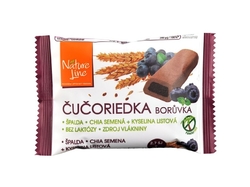 Celozrnné sušenky s borůvkovou náplní 50g Nature Line