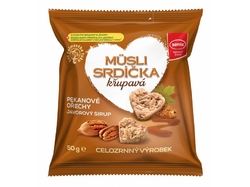 Musli srdíčka s pekanovými ořechy a javorovým sirupem 50 g Semix