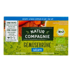 !X! Bujon zeleninový kostky s nízkým obsahem soli 68 g BIO   NATUR COMPAGNIE