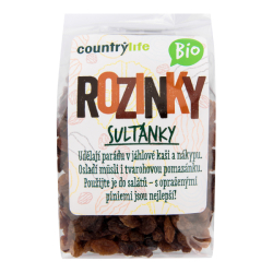 Rozinky sultánky 200 g BIO   COUNTRY LIFE