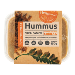 Hummus - cizrnová pomazánka s karamelizovanou cibulkou 150 g   I LOVE HUMMUS