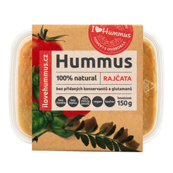 Hummus - cizrnová pomazánka s rajčaty 150 g   I LOVE HUMMUS