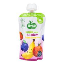 Příkrm jablko, švestka, banán 120 g   OVKO