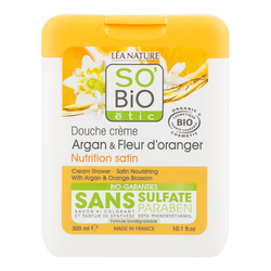 Gel sprchový argan a pomerančové květy 300 ml BIO   SO’BiO étic