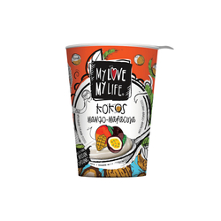 Zakysaný kokosový Mango Life 180 g BIO   MY LOVE MY LIFE