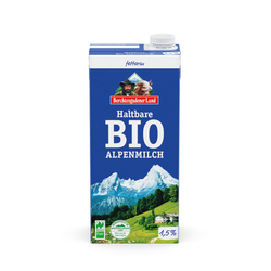 Mléko trvanlivé alpské polotučné 1 l BIO   BGL