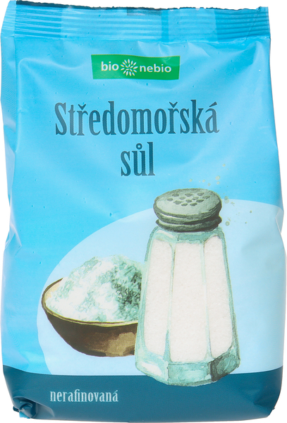 Středomořská sůl nerafinovaná bio*nebio 500&nbsp;g