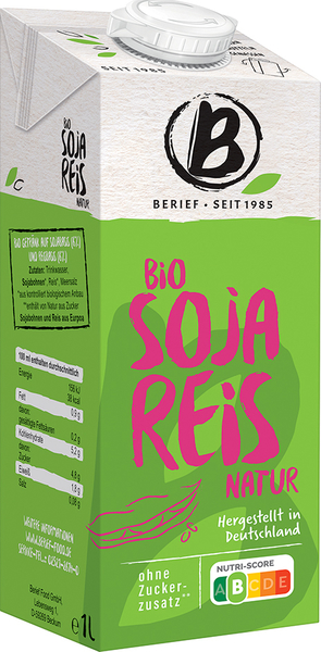Bio sójovo-rýžový nápoj BERIEF 1 l