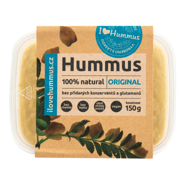 Hummus - cizrnová pomazánka original 150 g   I LOVE HUMMUS