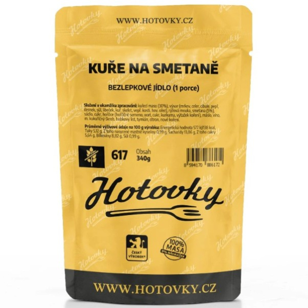 Hotové jídlo Kuřecí na smetaně 340g Hotovky